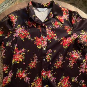 60s NPC Fashions Warren PA long sleeve button down shirt w/ dagger collar