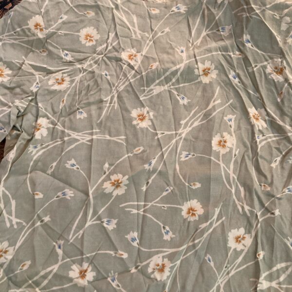 NWT Rena Rowan green floral shirt